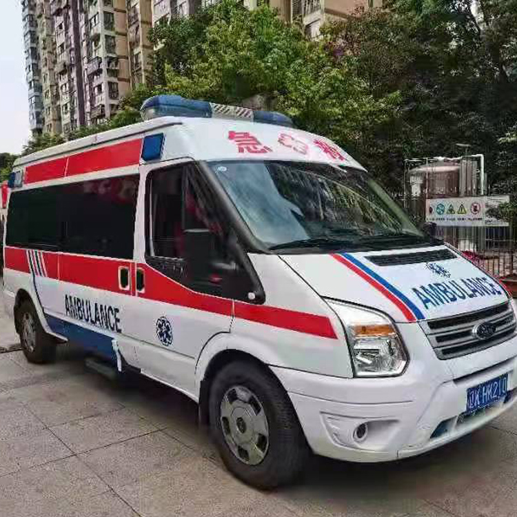 榕城长途救护车护送病人返乡